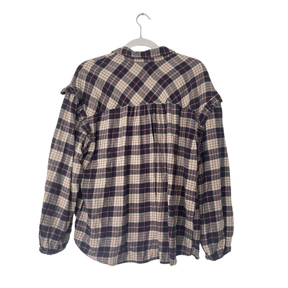 Rails Willow Ruffle Sleeve Flannel Button-Up Shirt - Picture 6 of 8